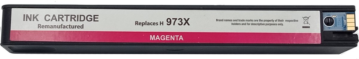 KATRIZ® huismerk  973XL Magenta voor | Pagewide 352dw/ MFP 377dw/dn / Pro 452dw/dn /MFP 477dw/dn / MFP 552dw / MFP 577dw/Z /de Managed P55250dw / MFP P57750dw  | 1 stuk